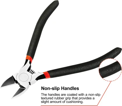 YUHANG 6 Inch Wire Cutters Pliers - Flush Cut Micro Side Cutters for Crafts
