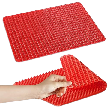 Non-Stick Silicone Pyramid Pan for Baking, Roasting, BBQ, and Grilling
