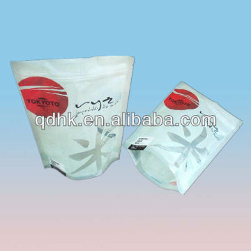 ziplock stand up plastic bag pp rice packaging bag rice bag size