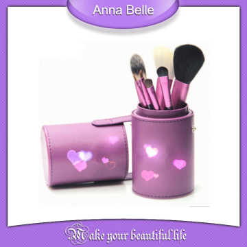 goat hair complete kit 7pcs professional with purple leather cup