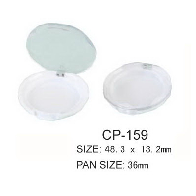 Round Compact Container With Transparent Lid