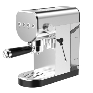 Modern Metal Espresso Coffee Machine: 20 Bar Pressure, Electric Semi-Automatic with Full Housing
