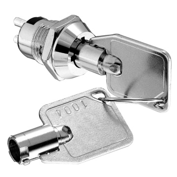12MM 4 เทอร์มินัลสวิทช์กุญแจไฟฟ้า SPDT