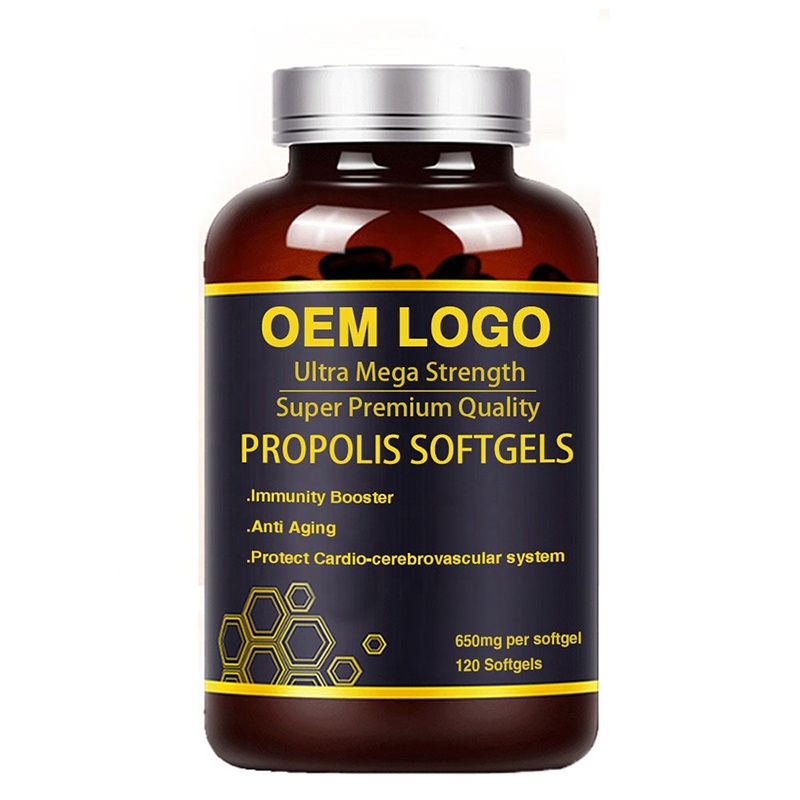 Bee Natural Bee Propolis Softgel Health Supplement Bee Propolis Softgel para la memoria del cuidado del cerebro