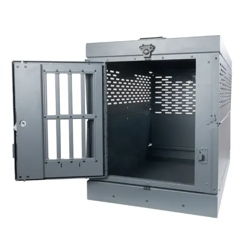 Folding Collapsible Metal Stationery Kennel Cage Dog Crate