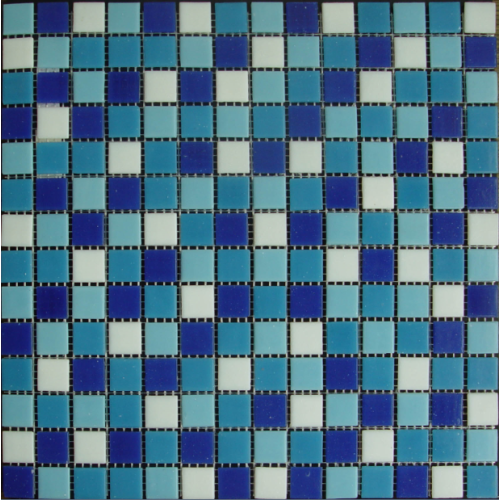 melted glass swimming pool mosaic