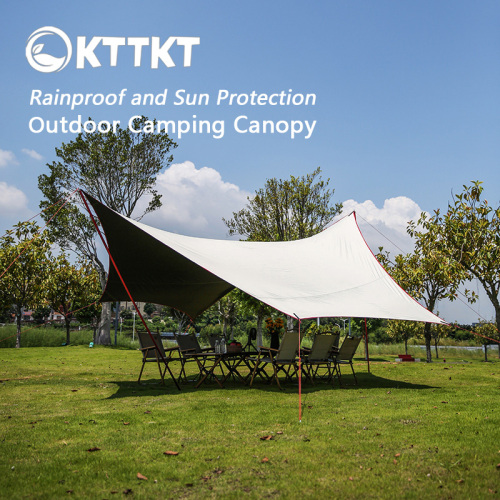 Lluvia al aire libre y protección solar dosel de mariposa hexagonal