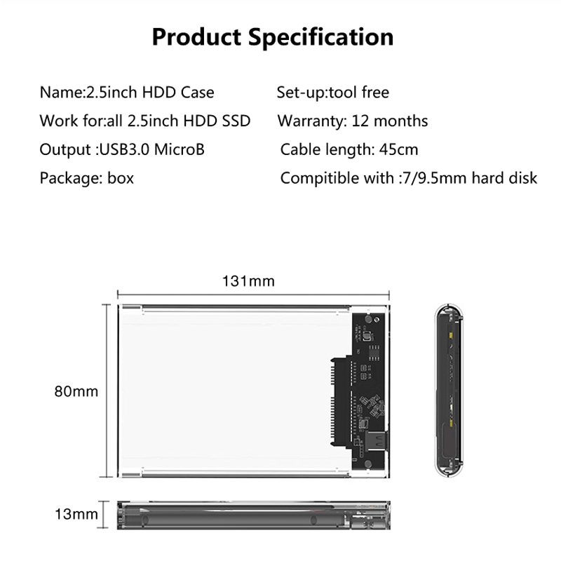 2.5 inch hdd enclosure (10) 2.5 inch hdd enclosure (10)