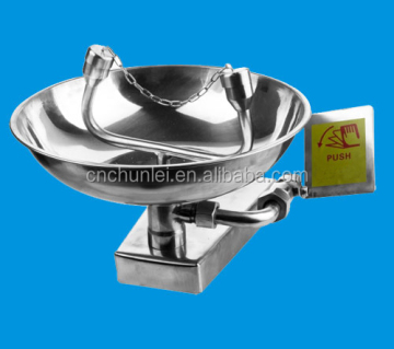 Stainless Steel Wall-Mounted Eyewash Station