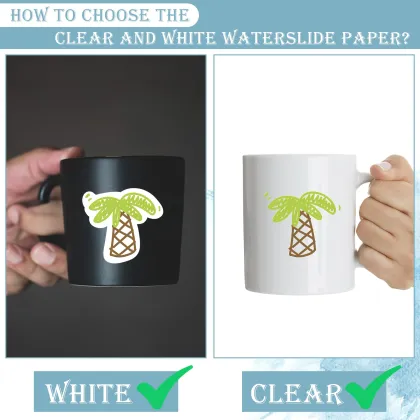 Waterslide Decal Paper for DIY Crafts - Printable Transfer Paper