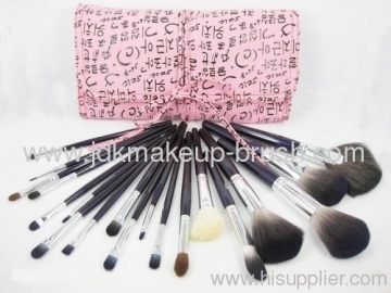19pcs Rosa Kosmetik Make-up Pinsel