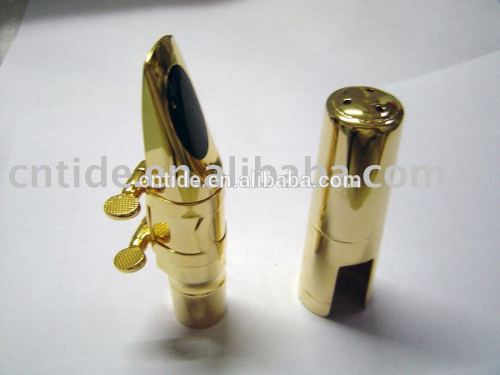 High grade metal alto saxophone mouthpiece size 5-7, gold or silver plated