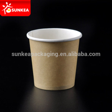 Single wall 120ml disposable hot coffee paper cup