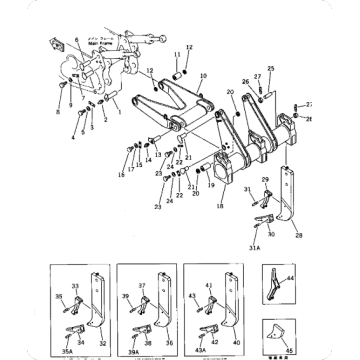 Bulldozer D375A-1 Axle 195-78-71190