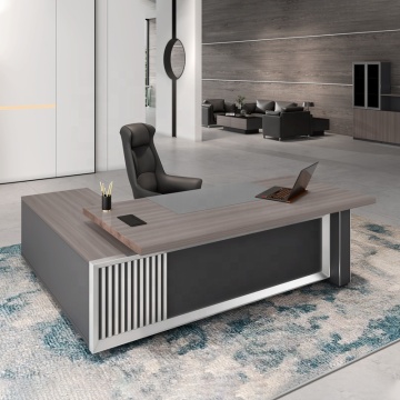 Durable Business Office Boss Manager Executive Desk with Combination Lock Drawer