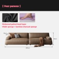 Damascus leather living room sofa