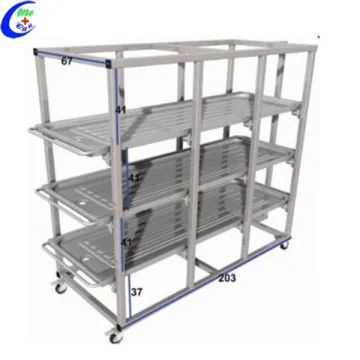 304 Stainless Steel Mortuary Cadaver Storage Rack