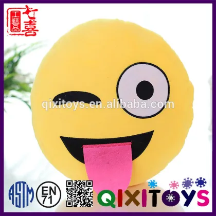 Latest Hot Sale bear emoji plush pillow cheap emoji pillow pillow emoji