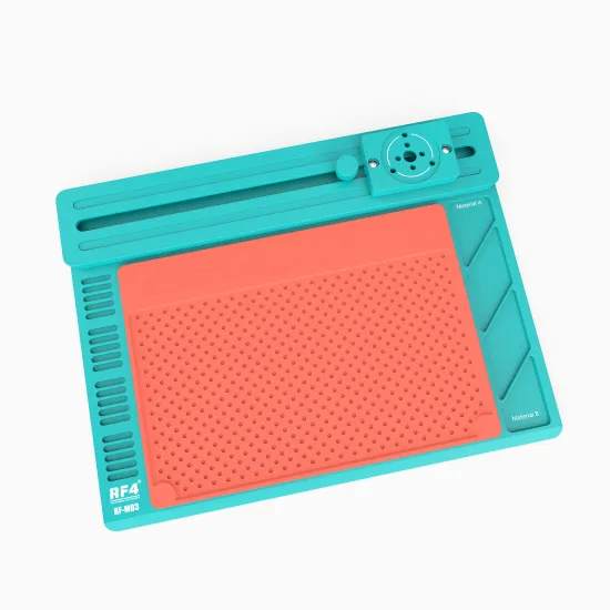 RF4 Sliding Repair Base Heat Insulation Aluminum Alloy Mat for Microscope Phone BGA Soldering