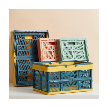 Wholesale Wholesale Large Capacity PP Plastic Folding Fruit Baskets and Foldable Storage Baskets