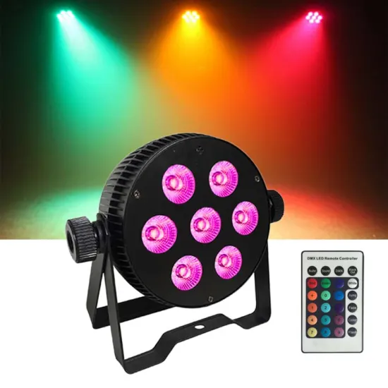 Professional 7x8W RGBW 4IN1 DMX LED Par Can Lights for Disco Party