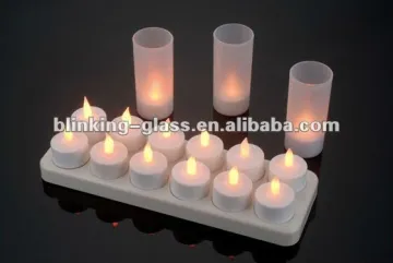 LED rechargeable candle light - 12pcs/set