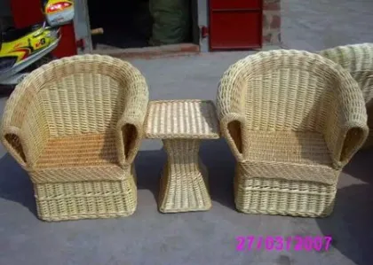wicker sofa