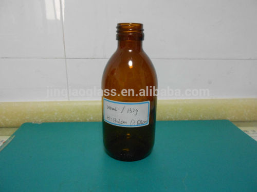 200ml Fine Amber Glass Fish Oil Bottle