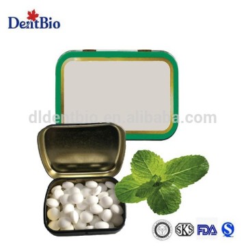 Multiple flavours in Tin case OEM private label Sugar Free mints