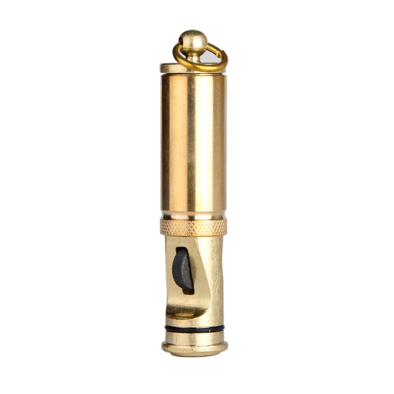 Push-pull Retro Kerosene Lighter Creative Grinding Wheel Lighter Gold Brushed Proesscess Windproof Lighter Small Pandent Lighter