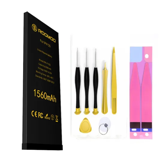 internal replacement battery 1560mAh li-ion lithium msds fcc standard capacity battery for 5S