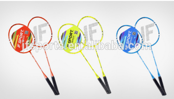 JF Popular aluminum iron alloy carbon rod quality professional badminton racket