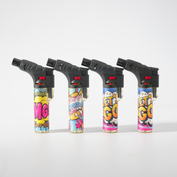 Jet Flame Fashion Torch Lighter with Safety Lock