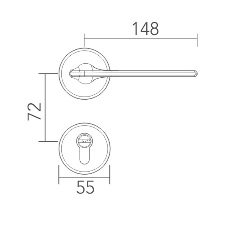 Copper split lock 