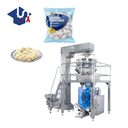 Automatic pouch frozen dumplings packaging machine