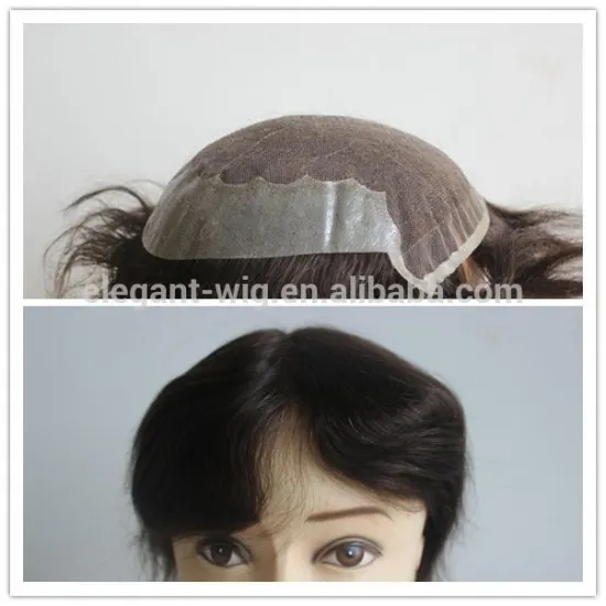 Elegant-wig straight hair toupee can be dyed, 100% virgin indian hair french lace toupee for women natural hairline