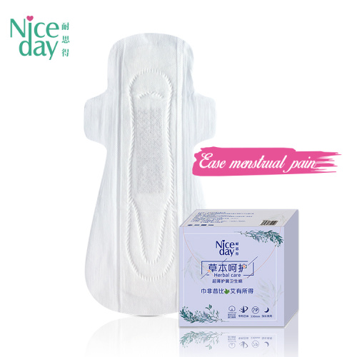 Women care functional herbal organic menstrual pad