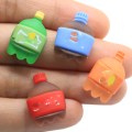 Wholesale Colorful Flatback Drink Bottle Resin Decoration Keyring Diy Art Deco Jewelry Making Parts