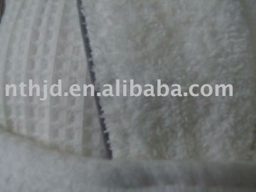 one side waffle one side velour bathrobe