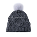 Winter Warm Comfortable Mesh Beanie Knitted Bobble Hat