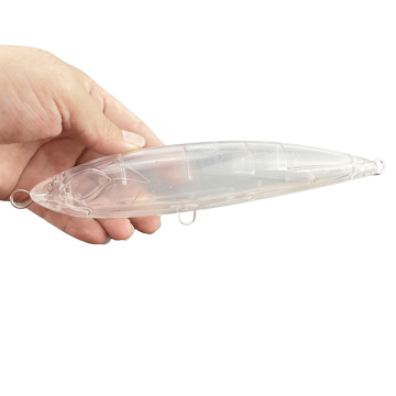 Unpainted 23cm 110g Surface Minnow Pencil Hard Yozuri Crankbait Musky Sublimation Popper Topwater Fishing Lure Blank