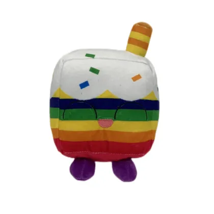 OEM Stuffed Toys: Cute Square-Shaped Cat Plush for Children