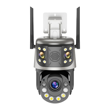 12MP WiFi IP Camera: 3 Lens 50X Zoom PTZ Outdoor Auto Tracking Security CCTV with ICsee