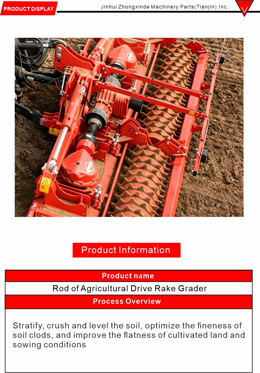 Power Harrow Grader Rod Component