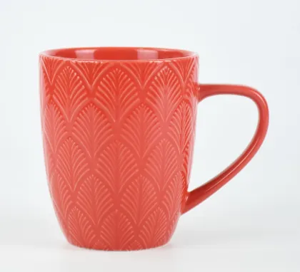 Colorful handle travel tea ceramic mug set