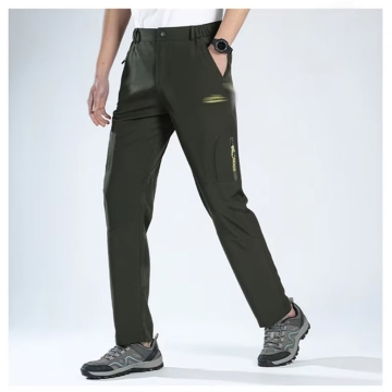 Women's Lightweight Canvas Pants - Mid Waist Long Style for Spring/Autumn Sports & Leisure