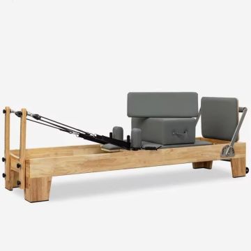Custom Colors Solid Oak Maple Wood Pilates Reformer