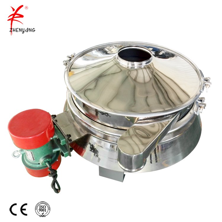 Central discharge check compact vibrating screening sieving