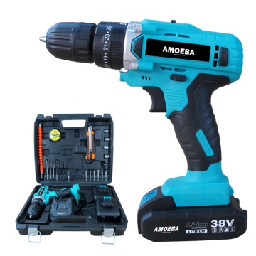 Trapano combinato con cacciavite elettrico portatile li-ion cordless 38v