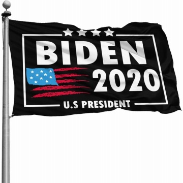 Niestandardowa flaga Joe Bidena satynowa druk USA American